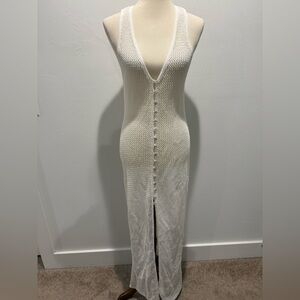 L*Space Adrift White Knit Dress / Cover Up